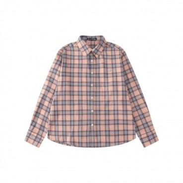 아크네 남/녀 핑크 체크 셔츠 - Acne Studios Unisex Pink Shirts 