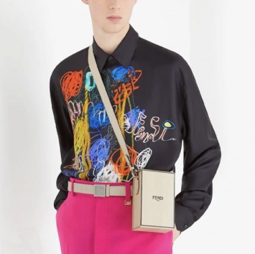 펜디 남성 블랙 셔츠 - Fendi Mens Black Shirts 
