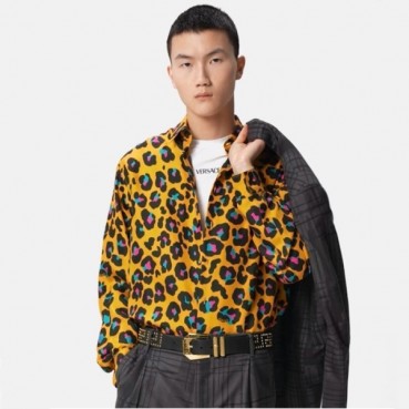 베르사체 남성 옐로우 셔츠 - Versace Mens Yellow Shirts 