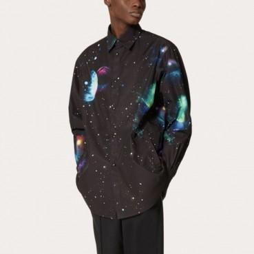 루이비통 남성 블랙 셔츠 - Louis vuitton Mens Black Shirts 