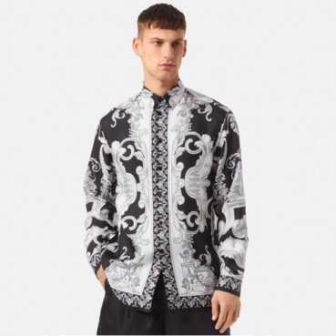 베르사체 남성 블랙 셔츠 - Versace Mens Black Shirts 