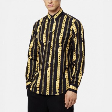 베르사체 남성 블랙 셔츠 - Versace Mens Black Shirts 