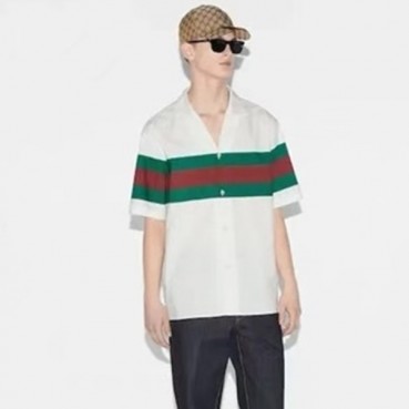 구찌 남성 화이트 반팔 셔츠 - Gucci Mens White Shirts 
