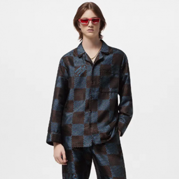 루이비통 남성 네이비 셔츠 - Louis vuitton Mens Navy Shirts 