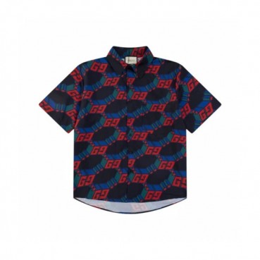 구찌 남성 블랙 반팔 셔츠 - Gucci Mens Black Shirts 