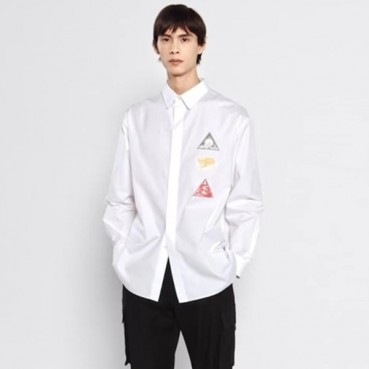 디올 남성 캐쥬얼 화이트 셔츠 - Dior Mens White Shirts 