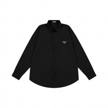 프라다 남성 모던 블랙 셔츠 - Prada Mens Black Shirts 