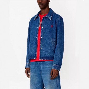 아미 남성 블루 셔츠 - Ami Mens Blue Shirts 