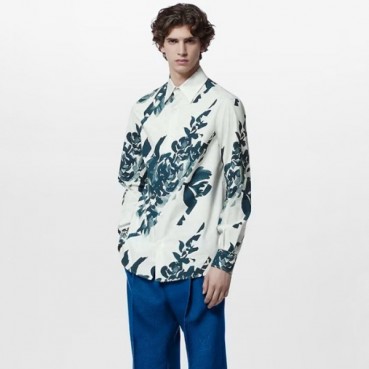 루이비통 남성 화이트 셔츠 - Louis vuitton Mens White Shirts 