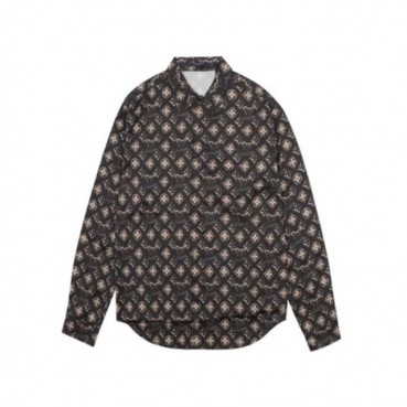 루이비통 남성 블랙 셔츠 - Louis vuitton Mens Black  Shirts 