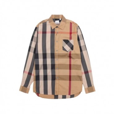 버버리 남성 베이지 셔츠 - Burberry Mens Beige Shirts 