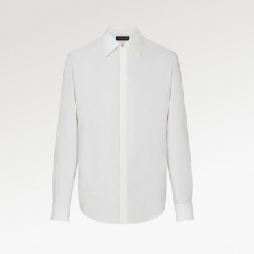 루이비통 남성 화이트 셔츠 - Louis vuitton Mens White Shirts 