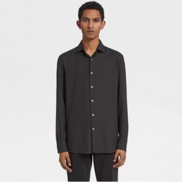에르메네질도 제냐 남성 블랙 셔츠 - Ermenegildo Zegna Mens Black Shirts 