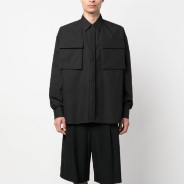알렉산더 맥퀸 남성 블랙 셔츠 - Alexander McQueen Mens Black Shirts 