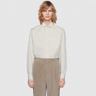 구찌 남성 트렌디 아이보리 셔츠 - Gucci Mens Ivory Shirts 