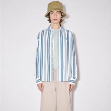 아크네 남/녀 베이직 블루 셔츠 - Acne Unisex Blue Tshirts 