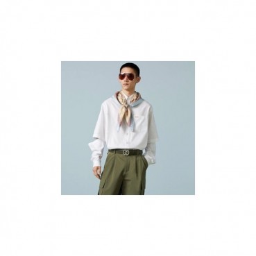 구찌 남성 트렌디 화이트 셔츠 - Gucci Mens White Shirts 