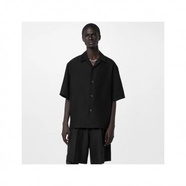 루이비통 남성 블랙 반팔 셔츠 - Louis vuitton Mens Black Shirts 