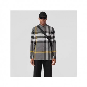 버버리 남성 그레이 셔츠 - Burberry Mens Gray Shirts 