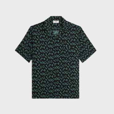 셀린느 남성 블랙 반팔 셔츠 - Celine Mens Short sleeved Shirts 