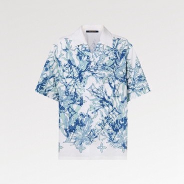 루이비통 남성 화이트 반팔 셔츠 - Louis vuitton Mens White Tshirts 