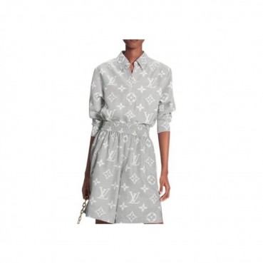 루이비통 여성 그레이 셔츠 - Louis vuitton Womens Gray Tshirts 