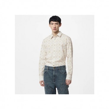 루이비통 남성 화이트 셔츠 - Louis vuitton Mens White Tshirts 