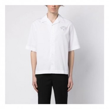 지방시 남성 화이트 반팔 셔츠 - Givenchy Mens White Short