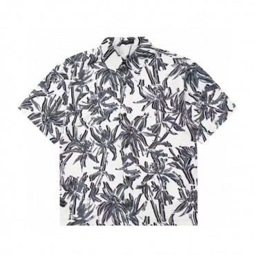 루이비통 남성 화이트 반팔 셔츠 - Louis vuitton Mens White Shirts 