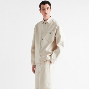 프라다 남성 모던 베이지 셔츠 - Prada Mens Beige Shirts 