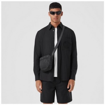 버버리 남성 베이직 블랙 셔츠 - Burberry Mens Black Tshirts 