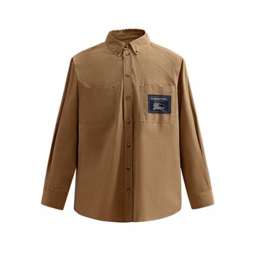 버버리 남성 베이직 카멜 셔츠 - Burberry Mens Camel Tshirts 