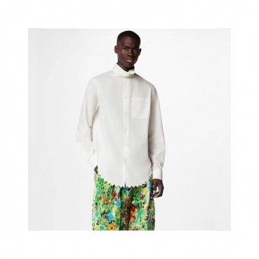 루이비통 남성 화이트 셔츠 - Louis vuitton Mens White Tshirts 