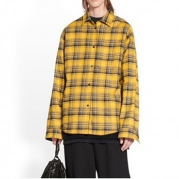 발렌시아가 남성 옐로우 양면 셔츠 - Balenciaga Mens Yellow Tshirts 