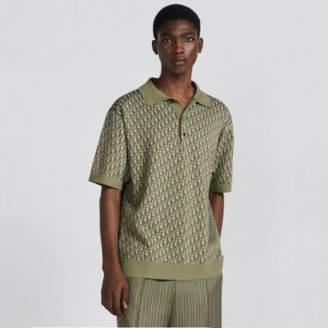 디올 남성 그린 폴로 반팔 셔츠 - Dior Mens Green Half sleeved Tshirts 