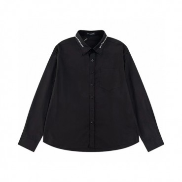 발렌시아가 트렌디 남성 블랙 셔츠 - Balenciaga Mens Black Tshirts 