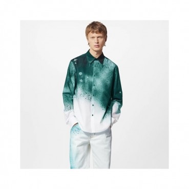 루이비통 남성 그린 셔츠 - Louis vuitton Mens Green Tshirts 
