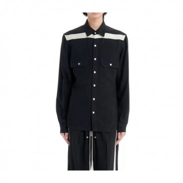릭오웬스 남성 블랙 셔츠 - Rick Owens Mens Black Shirts 