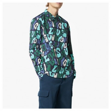 루이비통 남성 블루 셔츠 - Louis vuitton Mens Blue Tshirts 