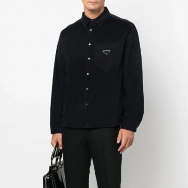 프라다 남성 다운 블랙 셔츠 - Prada Mens Black Tshirts 
