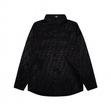 펜디 남성 클래식 블랙 셔츠 - Fendi Mens Black Tshirts 