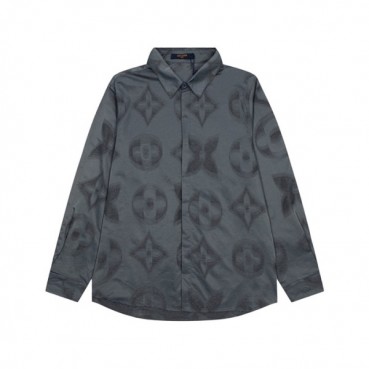루이비통 남성 이니셜 다크그레이 셔츠 - Louis vuitton Mens Dark Gray Tshirts 