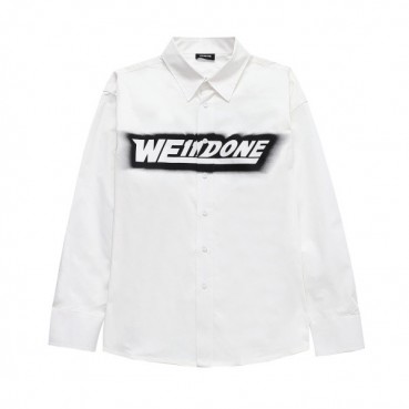 웰던 남/녀 캐쥬얼 화이트 셔츠- Welldone Unisex White Tshirts 
