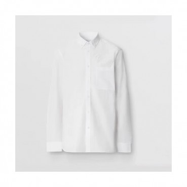 버버리 남성 클래식 화이트 셔츠 - Burberry Mens White Tshirts 