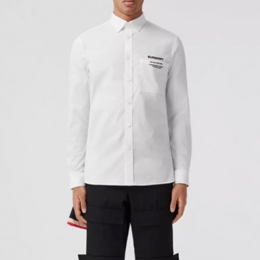 버버리 남성 클래식 화이트 셔츠 - Mens White Tshirts 
