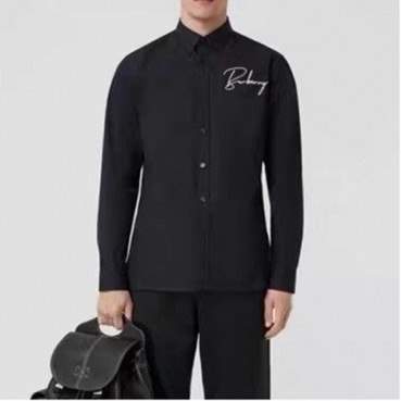 버버리 남성 클래식 블랙 셔츠 - Burberry Mens Black Tshirts 