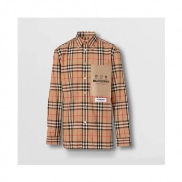 버버리 남성 클래식 카멜 셔츠 - Mens Camel Tshirts 