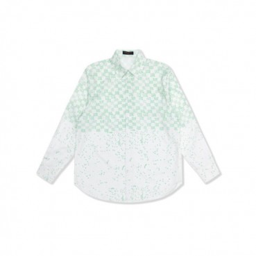 루이비통 남성 그린 셔츠 - Louis vuitton Mens Green Tshirts 