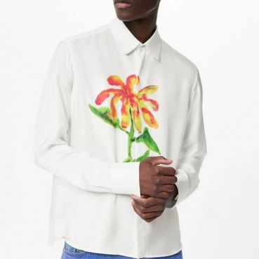 루이비통 남성 이니셜 화이트 셔츠 - Mens White Tshirts 