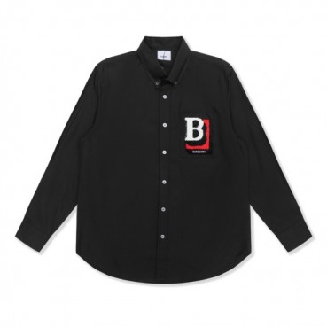 버버리 남성 클래식 블랙 셔츠 - Mens Black Tshirts 